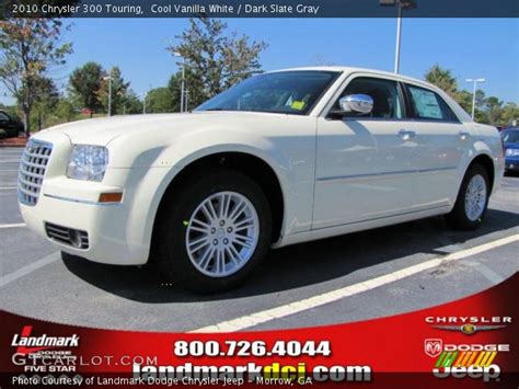 Cool Vanilla White 2010 Chrysler 300 Touring Dark Slate Gray