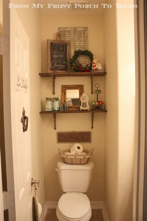 This does not mean that's not worry about the decoration, in fact, decorating a bathroom small is one of the most important in a house why? From My Front Porch To Yours: Half Bathroom Reveal
