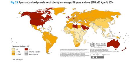 World Health Organization Obesity Maps Business Insider