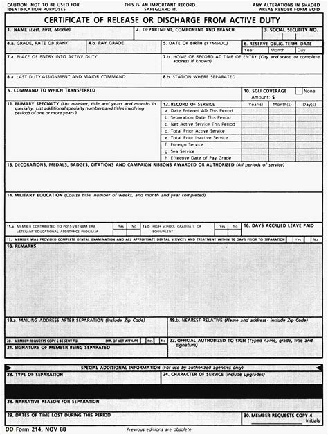 Dd Form 1a Template