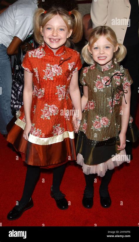 Dakota And Elle Fanning Attend Dr Seuss The Cat In The Hat Film