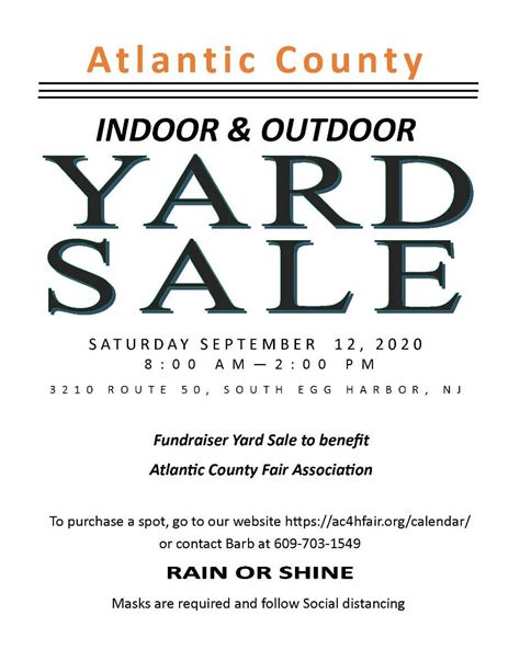 sep 12 giant yard sale atlantic county fairgrounds galloway nj patch