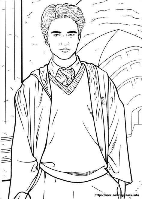 Harry Potter Cedric Coloring Picture Coloring The Media Harry