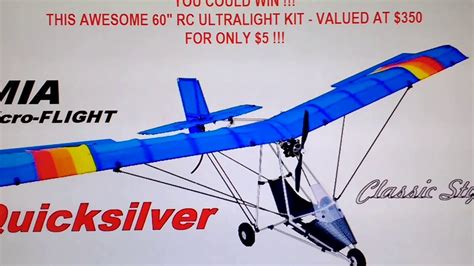 Rc Airplane Ultralight You Could Win This On December 9 2018 Youtube