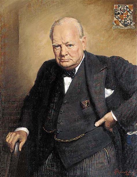 Reginald Leums Portrait Of Sir Winston Churchill Mutualart