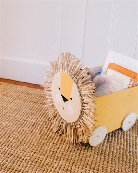 A Pair And A Spare Making A Lion Toy Cart Lion Nursery Decor Nursery