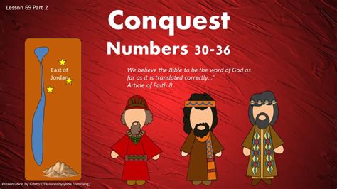 Old Testament Seminary Helps Lesson 69 Part 2 Conquest Numbers 30 36