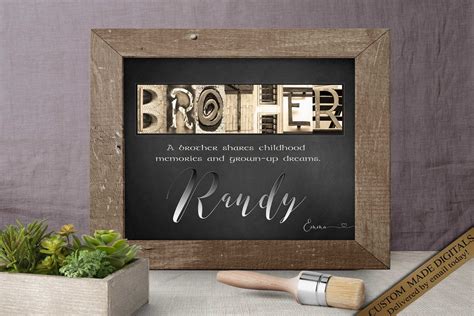 Brother T For Brothers Wedding T For Brothers Birthday Etsy