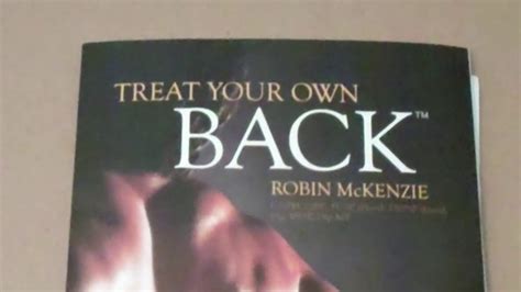 Treat Your Own Back By Robin Mckenzie A Review Youtube