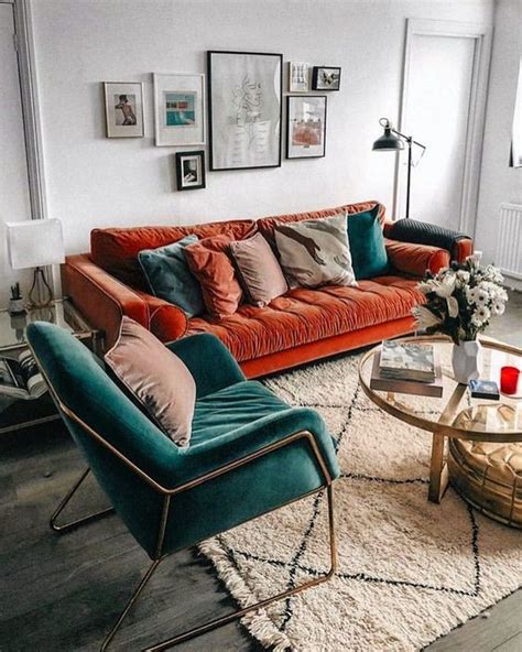 45 Refined Orange Sofas For A Bold Color Statement Digsdigs