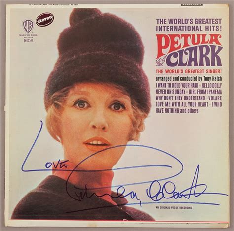 Lot Detail Petula Clark Signed The Worlds Greatest International