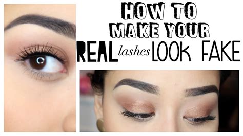 How To Make Your Real Lashes Look Fake Youtube