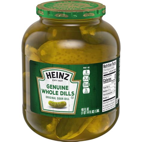 Buy Heinz Genuine Whole Dill Pickles Original 46 Fl Oz Online At