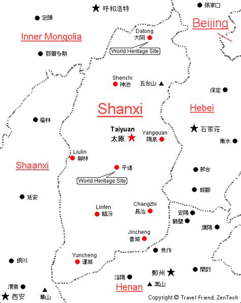 Shanxi Map Travel Friend Zentech