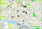 Pavia tourist map