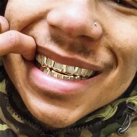 Style Y0600 6 Cap Open Face Gold Grills Grillz Teeth Gold Teeth