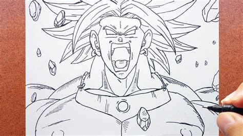 Como desenhar o sasuke do naruto. Como Desenhar Broly O LendÃ¡rio Super Saiyajin [dragon ...