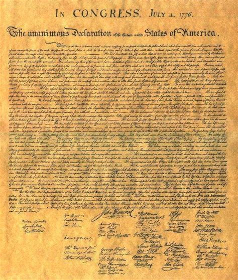 Declaración De Independencia De Los Estados Unidos Ecured