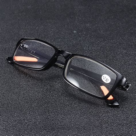kcasa tr90 portable durable light weight resin black reading glasses extremely flexible sale