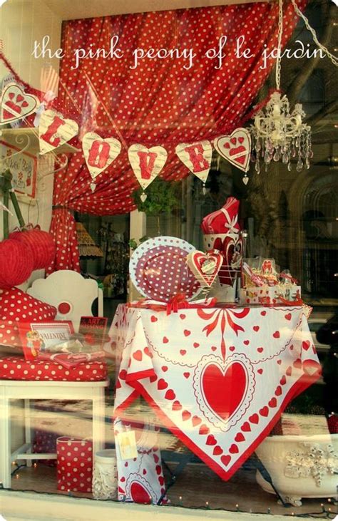 Gorgeous Valentines Window Display Valentines Day Decorations