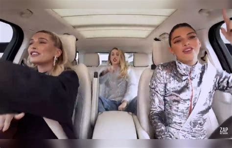 miley cyrus joins kendall jenner and hailey baldwin on carpool karaoke