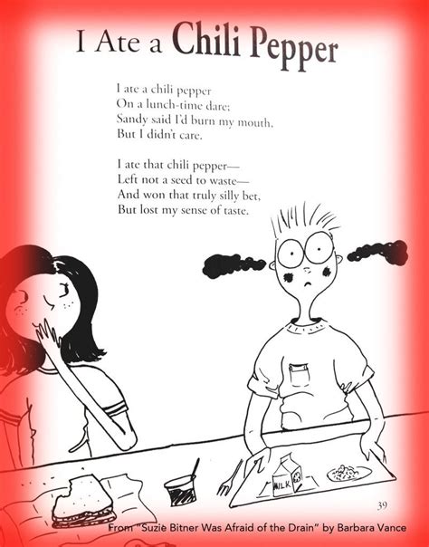 Funny Poem I Ate A Chili Pepper