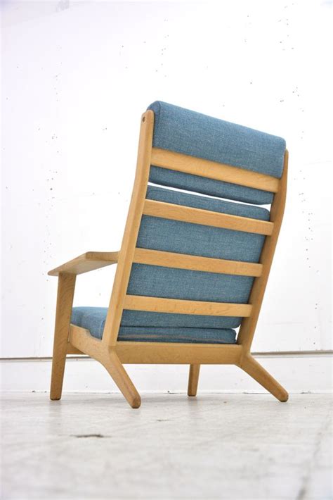 Available in different 3d formats: Classic Hans Wegner designed oak high back armchair from ...