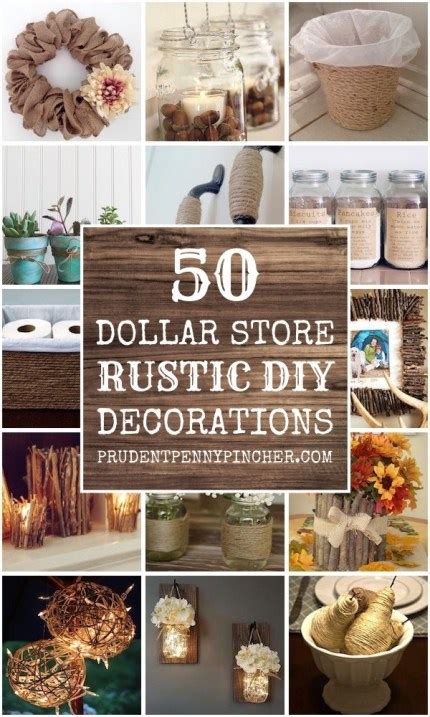50 Rustic Dollar Store Home Decor Crafts Home And Garden