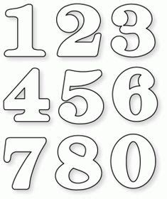 Las mejores 28 ideas de Moldes de numeros moldes de numeros números