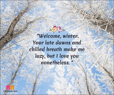 Winter Love Quotes 15 Quotes That Best Express A Lovers Heart