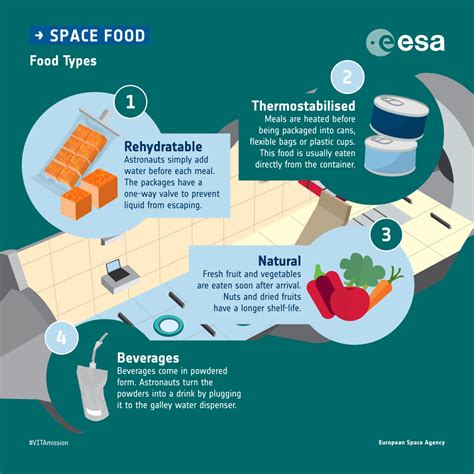 Space Food Infographics Vita Mission