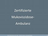 Mukoviszidose Christiane-Herzog-Ambulanz für Mukoviszidose