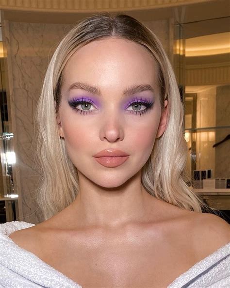 Dove Cameron Makeup And Hair Purple Makeup Makeup Tutorial Eyeshadow
