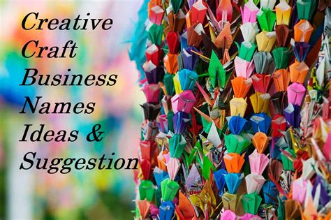 Best 50 Creative Craft Business Names Ideas Good Name Creative