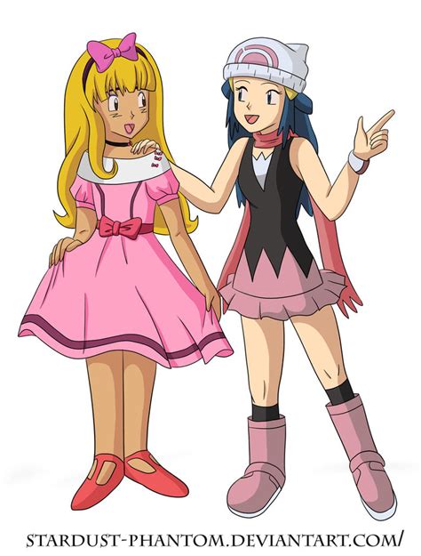 Ash And Dawn Dress Up By Stardust Phantom On Deviantart