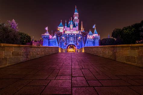 Download Sleeping Beautys Castle In Disneyland Desktop Wallpaper