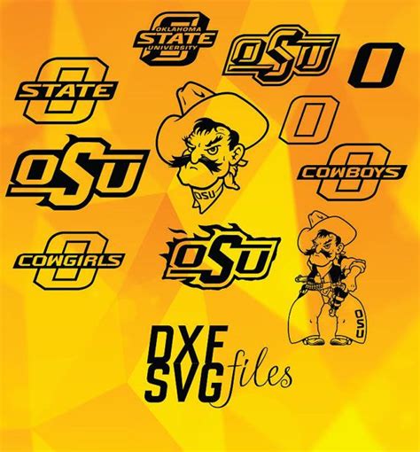 11 Oklahoma State Cowboys Logos In Dxf Png And Svg Files By Dxfsvg