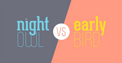 Early Birds Vs Night Owls Which One Is Betterearly Birds Vs Night