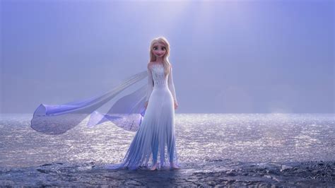 Elsa In Water Background 4k 5k Hd Frozen 2 Wallpapers Hd Wallpapers