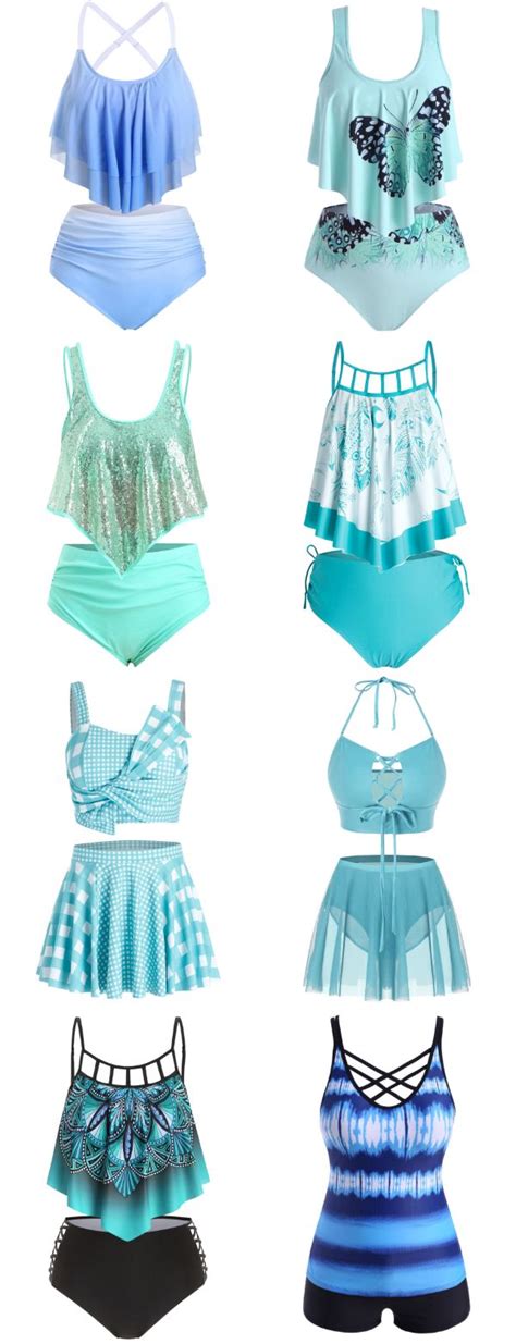 Rosegal Light Blue Summer Bikini Travel Must Have Cute Bathing Suit
