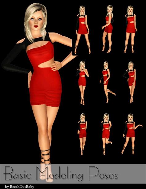 My Sims 3 Poses Basic Modeling Pack By Beechnutbaby