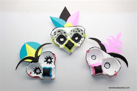 Diy Egg Carton Masks Handmade By Kelly