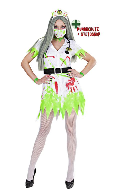 horror zombie kostüm damen sexy grusel halloween damenkostüm kk kaufen bei kl handel gmbh