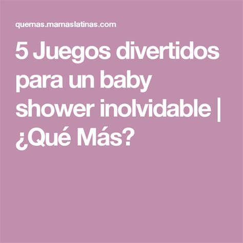 5 Juegos Divertidos Para Un Baby Shower Inolvidable Juegos Divertidos