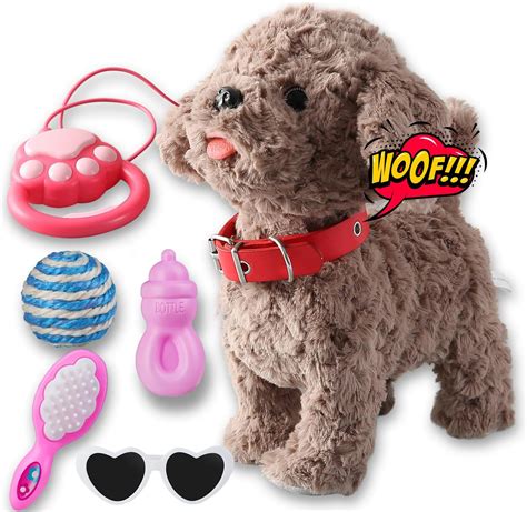 Walking Barking Dog Toy Singing Puppy Set Repeat What You Say Teddy