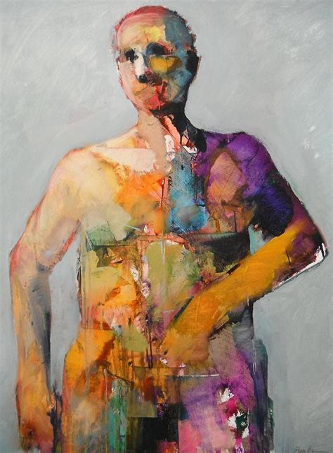 Figure With Purple Shoulder Painting By Dan Boylan