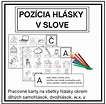 POZÍCIA HLÁSKY V SLOVE - Slovenský Jazyk | UčiteliaUčiteľom.sk