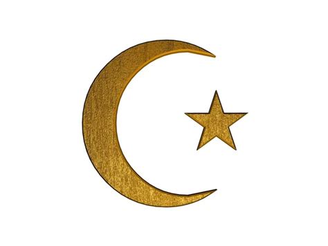 3d Zlatý Islámských Symbolů — Stock Fotografie © Georgios 1395668