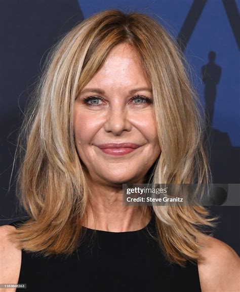 Meg Ryan Arrives At The Academy Of Motion Picture Arts And Sciences