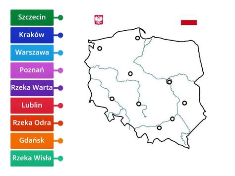 Mapa Polski Rysunek Z Opisami